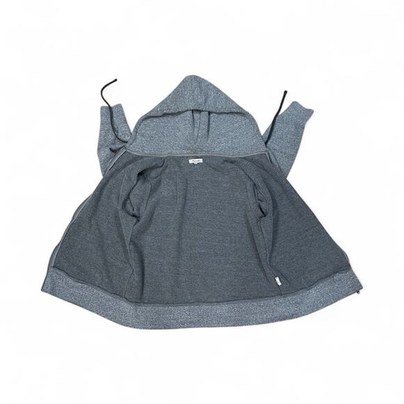 Madewell Full-Zip Hoodie Sweatshirt Women’s Size Large Gray Cozy Loungewear - Picture 3 of 13